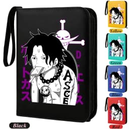 400pcs ONE PIECE Card Album Anime Collectible Book Binder 4 Card Slot Collectible Game Cards Binder Holder Zipper Gifts Toys
