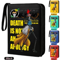 400pcs ONE PIECE Card Album Anime Collectible Book Binder 4 Card Slot Collectible Game Cards Binder Holder Zipper Gifts Toys