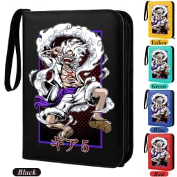 400pcs ONE PIECE Card Album Anime Collectible Book Binder 4 Card Slot Collectible Game Cards Binder Holder Zipper Gifts Toys