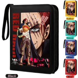 400pcs ONE PIECE Card Album Anime Collectible Book Binder 4 Card Slot Collectible Game Cards Binder Holder Zipper Gifts Toys