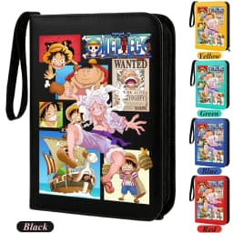 400pcs ONE PIECE Card Album Anime Collectible Book Binder 4 Card Slot Collectible Game Cards Binder Holder Zipper Gifts Toys