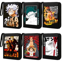 400pcs ONE PIECE Card Album Anime Collectible Book Binder 4 Card Slot Collectible Game Cards Binder Holder Zipper Gifts Toys