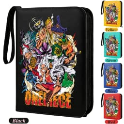 400pcs ONE PIECE Card Album Anime Collectible Book Binder 4 Card Slot Collectible Game Cards Binder Holder Zipper Gifts Toys