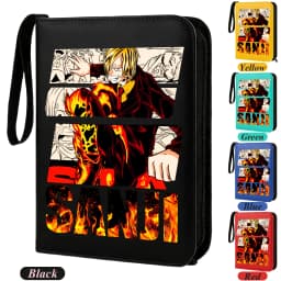 400pcs ONE PIECE Card Album Anime Collectible Book Binder 4 Card Slot Collectible Game Cards Binder Holder Zipper Gifts Toys