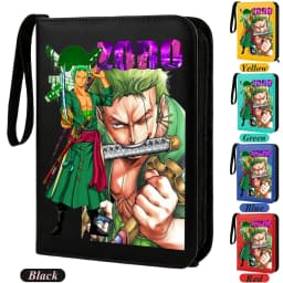 400pcs ONE PIECE Card Album Anime Collectible Book Binder 4 Card Slot Collectible Game Cards Binder Holder Zipper Gifts Toys