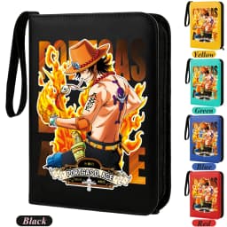 400pcs ONE PIECE Card Album Anime Collectible Book Binder 4 Card Slot Collectible Game Cards Binder Holder Zipper Gifts Toys