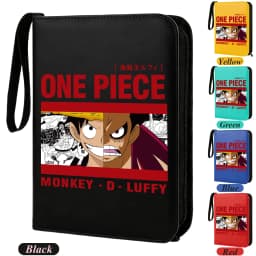 400pcs ONE PIECE Card Album Anime Collectible Book Binder 4 Card Slot Collectible Game Cards Binder Holder Zipper Gifts Toys