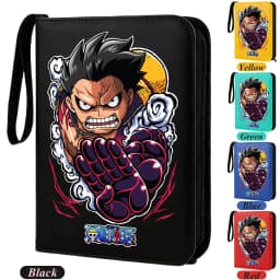 400pcs ONE PIECE Card Album Anime Collectible Book Binder 4 Card Slot Collectible Game Cards Binder Holder Zipper Gifts Toys