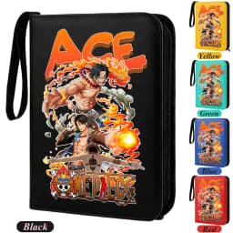 400pcs ONE PIECE Card Album Anime Collectible Book Binder 4 Card Slot Collectible Game Cards Binder Holder Zipper Gifts Toys