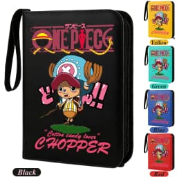 400pcs ONE PIECE Card Album Anime Collectible Book Binder 4 Card Slot Collectible Game Cards Binder Holder Zipper Gifts Toys