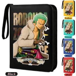400pcs ONE PIECE Card Album Anime Collectible Book Binder 4 Card Slot Collectible Game Cards Binder Holder Zipper Gifts Toys