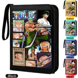 400pcs ONE PIECE Card Album Anime Collectible Book Binder 4 Card Slot Collectible Game Cards Binder Holder Zipper Gifts Toys