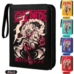 400pcs ONE PIECE Card Album Anime Collectible Book Binder 4 Card Slot Collectible Game Cards Binder Holder Zipper Gifts Toys