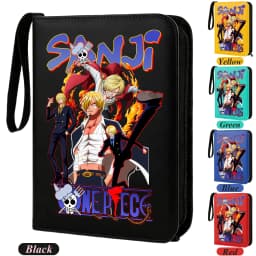 400pcs ONE PIECE Card Album Anime Collectible Book Binder 4 Card Slot Collectible Game Cards Binder Holder Zipper Gifts Toys