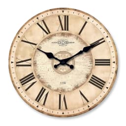 American Retro Roman Numeral Pattern Wooden Wall Clock for Living Room, Bedroom, Kitchen, Home Decoration, Silent Quartz Clock, Holiday Gift, 10-Inch, 12-Inch 14inch 16inch (Without Battery)