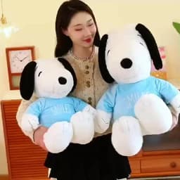 35cm Kawaii Snoopy Plush Toy White Dog Soft Pillow Stuffed Doll Cartoon Animal Birthday Gifts For Girlfriends Kids Decorate
