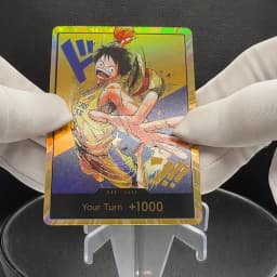 One Piece OPCG English Golden Holographic 3D Textured DON card Straw Hat Crew x Lakers DON card Anime Collectible Cards