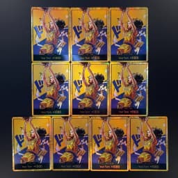 One Piece OPCG English Golden Holographic 3D Textured DON card Straw Hat Crew x Lakers DON card Anime Collectible Cards