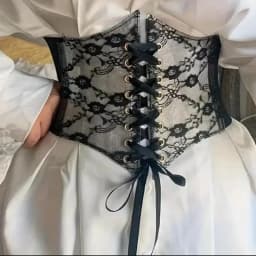Fashionable Waistband Women's Lace-up Corset Belt, Retro Style For Ladies Suitable For Casual Wear And Special Occasions