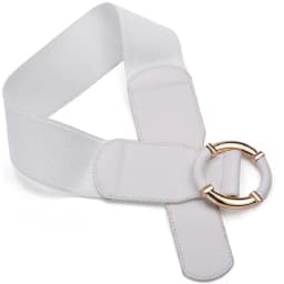 Women's Elastic Belt Corset Women Waist Belts Trend Gold Circle Buckle Waistband High Quality Stretch Wide Black Belt DT072