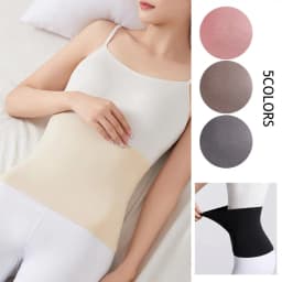 Pressure Warmer Inner Wear Waist Support Waist Protector Autumn Winter Warm Women Abdomen Back Elastic Thermal Belly Protector