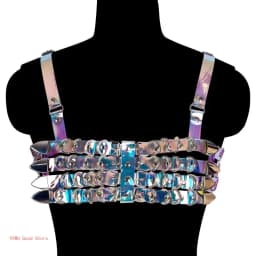 Punk Chest Chain Belt for Women Layered Harness Chest Chain for Dance Prom