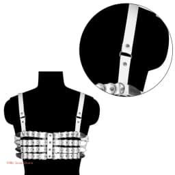 Punk Chest Chain Belt for Women Layered Harness Chest Chain for Dance Prom