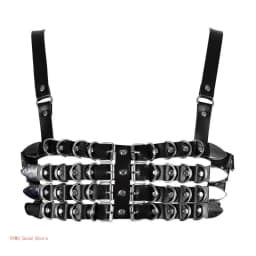 Punk Chest Chain Belt for Women Layered Harness Chest Chain for Dance Prom