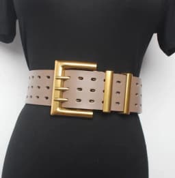 Women's Runway Fashion Genuine Leather Gold Buckle Cummerbunds Female Dress Corsets Waistband Belts Decoration Wide Belt R1520