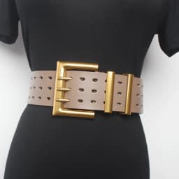 Women's Runway Fashion Genuine Leather Gold Buckle Cummerbunds Female Dress Corsets Waistband Belts Decoration Wide Belt R1520