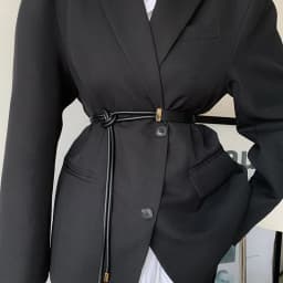 PU Leather Knotted Belt for Women Vintage Thin Waistband Female Fashion Simple Dress Shirt Decorative Girdle Waist Straps