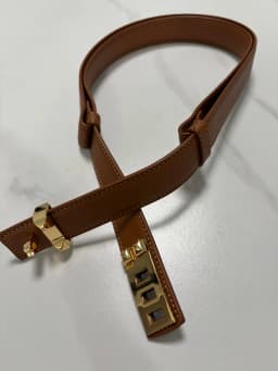 Women's Vintage Gold Buckle Genuine Leather Cummerbunds Female Dress Corsets Waistband Belts Decoration Narrow Belt R467