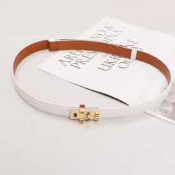 Women's Vintage Gold Buckle Genuine Leather Cummerbunds Female Dress Corsets Waistband Belts Decoration Narrow Belt R467