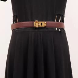 Women's Vintage Gold Buckle Genuine Leather Cummerbunds Female Dress Corsets Waistband Belts Decoration Narrow Belt R467
