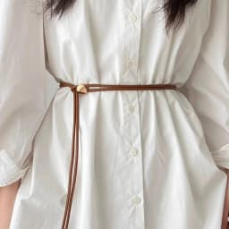 Fashion Solid Color Leather Rope Simple Sweater Coat Decorative Free Size Thin Long Belt Ladies Knot Waist Chain
