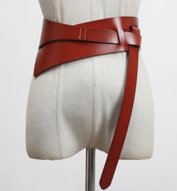 Women's Runway Fashion Genuine Leather Cummerbunds Female Dress Corsets Waistband Belts Decoration Wide Belt R3097