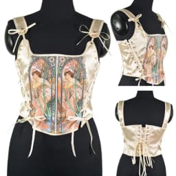 Elegant Corset Top Renaissances Bustier for Female Slimming Girdle Back Tied Fishbones TankTop Role Play Costume Cinchers