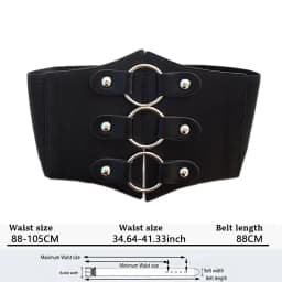 PU Leather Corset Belt, Elastic High-Waisted Girdle for Women, Slimming Body Shaper, Versatile Daily Wear Bustier Bandage
