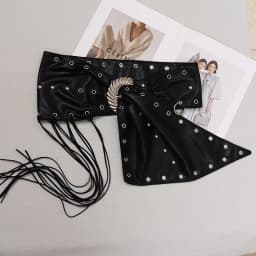 DEAT Fashion Retro Tassels Waistband For Women Trendy Metal Buckle Waist Seal Female New Arrival 11A02111