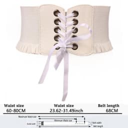 Wide Belt For Women High Quality Luxury Brand White Stretch Trouser Belts Fashion Corset Waistband Elastic Belts For WomanDT075
