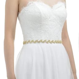 JLZXSY Handmade Leaf Thin Alloy Bridal Belt Rhinestone Wedding Dress Sashes for Bride Bridesmaid (Silver,Rose Gold,Gold)