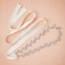 JLZXSY Handmade Leaf Thin Alloy Bridal Belt Rhinestone Wedding Dress Sashes for Bride Bridesmaid (Silver,Rose Gold,Gold)
