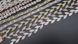 JLZXSY Handmade Leaf Thin Alloy Bridal Belt Rhinestone Wedding Dress Sashes for Bride Bridesmaid (Silver,Rose Gold,Gold)