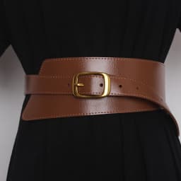 Women's Runway Fashion Genuine Leather Cummerbunds Female Dress Corsets Waistband Belts Decoration Wide Belt TB1873