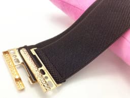 Women's Fashion Elastic Gold Cummerbunds Female Dress Corsets Waistband Belts Decoration Wide Belt R2192