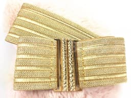 Women's Fashion Elastic Gold Cummerbunds Female Dress Corsets Waistband Belts Decoration Wide Belt R2192