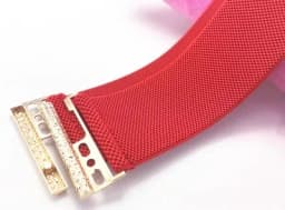 Women's Fashion Elastic Gold Cummerbunds Female Dress Corsets Waistband Belts Decoration Wide Belt R2192