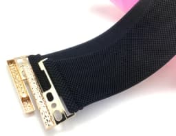 Women's Fashion Elastic Gold Cummerbunds Female Dress Corsets Waistband Belts Decoration Wide Belt R2192