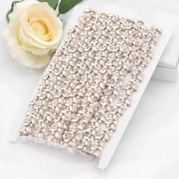 JLZXSY Pearl Beaded Handmade Rhinestone Applique Trim DIY Bridal Belt Iron Sew On Crystal Applique Trimming Wedding Accessories