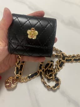 Women's Fashion PU Leather Chain Bag Cummerbunds Female Dress Corsets Waistband Belts Decoration Narrow Belt R2226